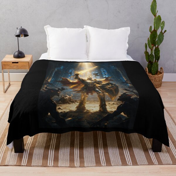 Item preview, Holy Paladin Facing Demons in a Cathedral designed and sold by Lineer22.