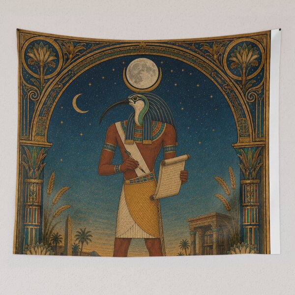 Item preview, Thoth — Egyptian God of Wisdom | Egyptian Revival Art designed and sold by Urbantheseus.
