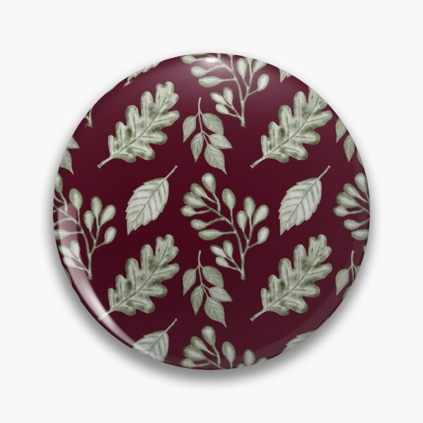 Item preview, Dark Burgundy Sage Leaf Pattern | Moody Aesthetic Botanical Art designed and sold by ​Jyoti Digital Artist.