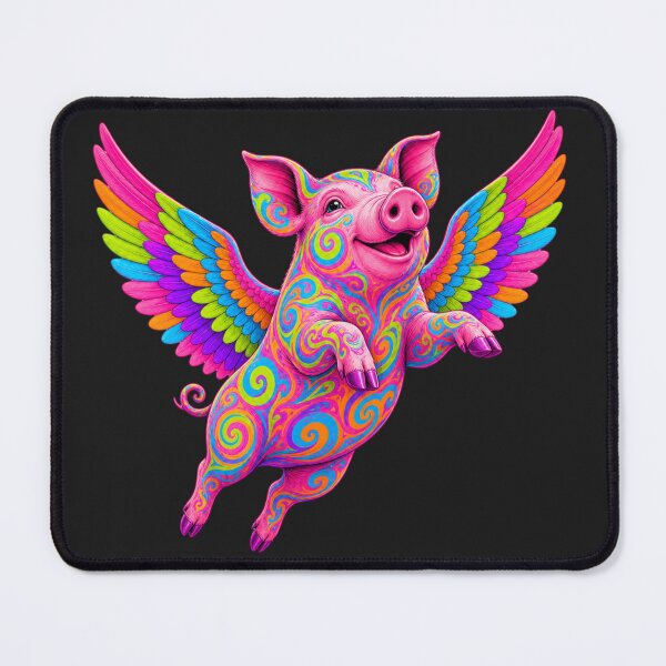 Item preview, Psychedelic Flying Pig designed and sold by cbfineart.