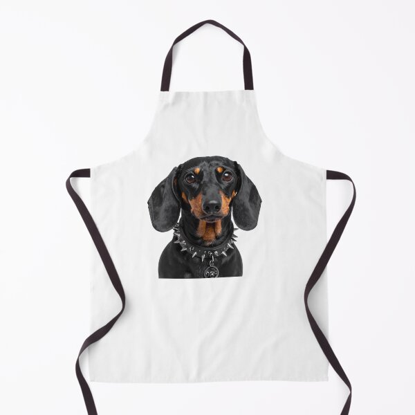 Item preview, Gothic Dachshund Puppy Spiked Skull Collar Illustration designed and sold by BetweenForms.