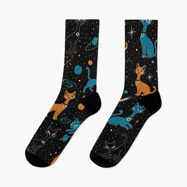 Artikelvorschau, MCM Atomic Cats in Space entworfen und verkauft von cbfineart.