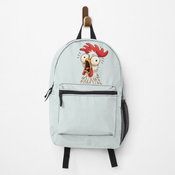Item preview, Funny Screaming Rooster – Shocked Chicken Reaction Meme designed and sold by waikibi ⭐⭐⭐⭐⭐.