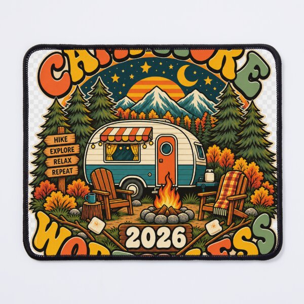 Item preview, Camping crew camp more worry less designed and sold by khalifadahmane.