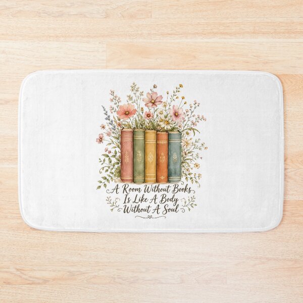 Item preview, No Such Thing As Too Many Books Floral Watercolor Reading Design designed and sold by metalsnak.