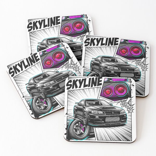 Item preview, Retro 90s Nissan Skyline R34 GT-R - Vintage JDM Legend designed and sold by Karlitox1988.
