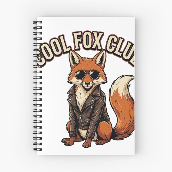 Item preview, Cool Fox Club – Biker Fox in Leather Jacket designed and sold by droidtech.