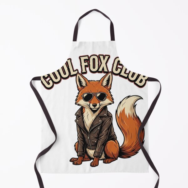 Item preview, Cool Fox Club – Biker Fox in Leather Jacket designed and sold by droidtech.