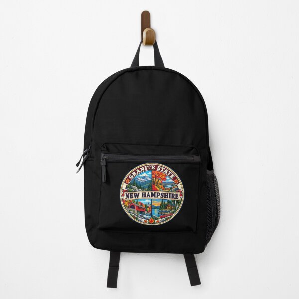 Item preview, New Hampshire Granite State Vintage Fall Travel Badge designed and sold by DreamLayerStudio.