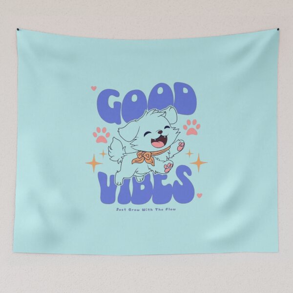 Item preview, Dog Walk Good Vibes – Funny Dog Walking Paw Print Design designed and sold by RajDeals.