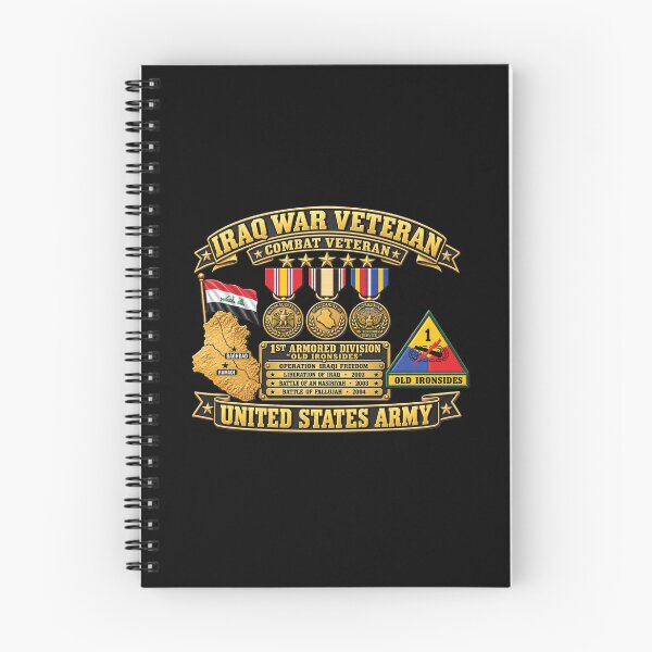 Item preview, Army - Iraq War Veteran - Ribbon Bar - Map - SSI - 1st Armored Division - 3D - Enhanced designed and sold by Military Insignia Products.
