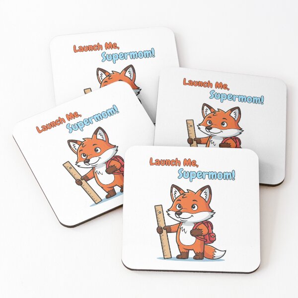 Item preview, Cute Fox Launch Me Supermom Back to School Kid designed and sold by PGRprint.