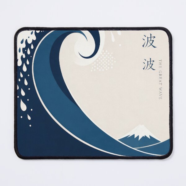 Item preview, The Great Wave Minimalist Japanese Poster designed and sold by Lineer22.