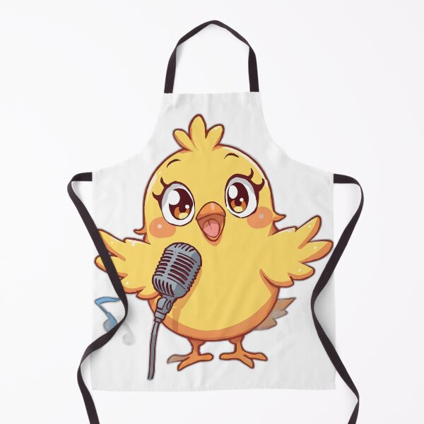 Item preview, Cute Singing Canary with Microphone | Kawaii Yellow Bird Music Lover designed and sold by dreamz-world.