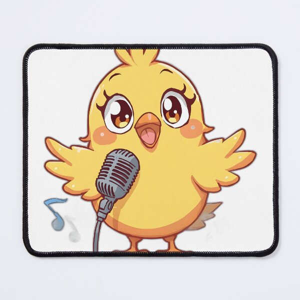 Item preview, Cute Singing Canary with Microphone | Kawaii Yellow Bird Music Lover designed and sold by dreamz-world.