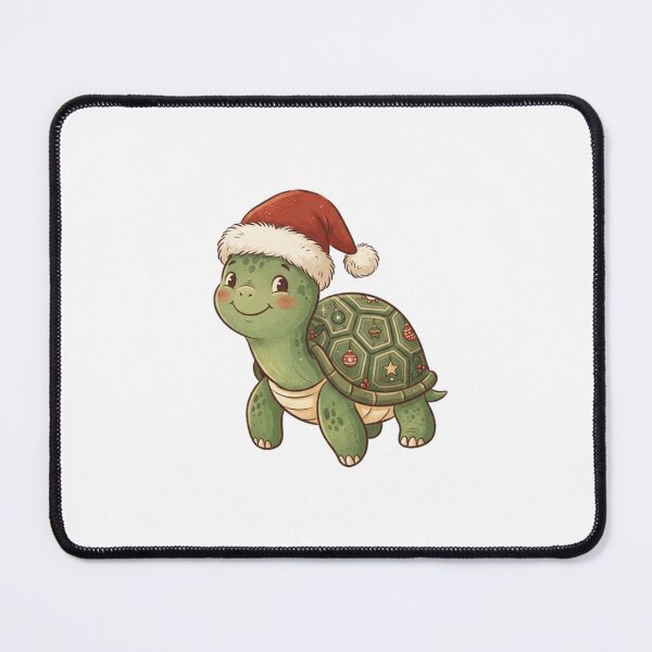 Item preview, Christmas Cute Turtle with Santa Hat designed and sold by SOUFIANE1991.