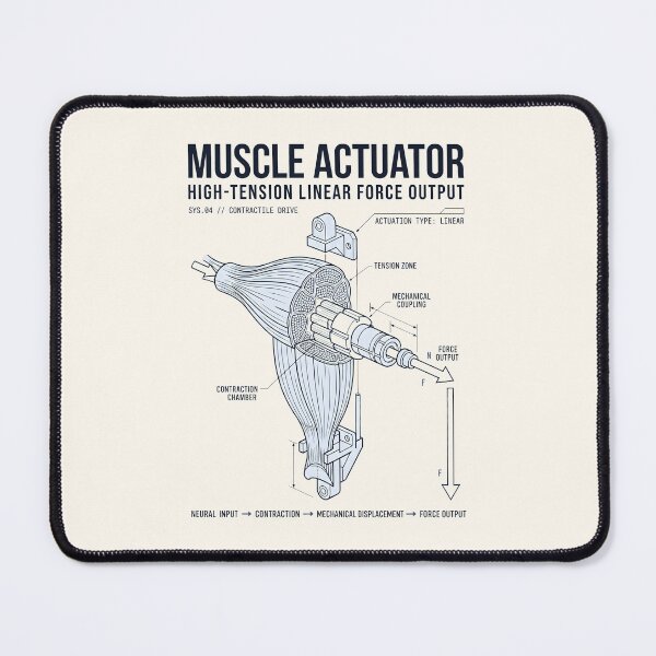 Item preview, Muscle Actuator - Kinesiology Mechanical Blueprint designed and sold by SplashTastic.