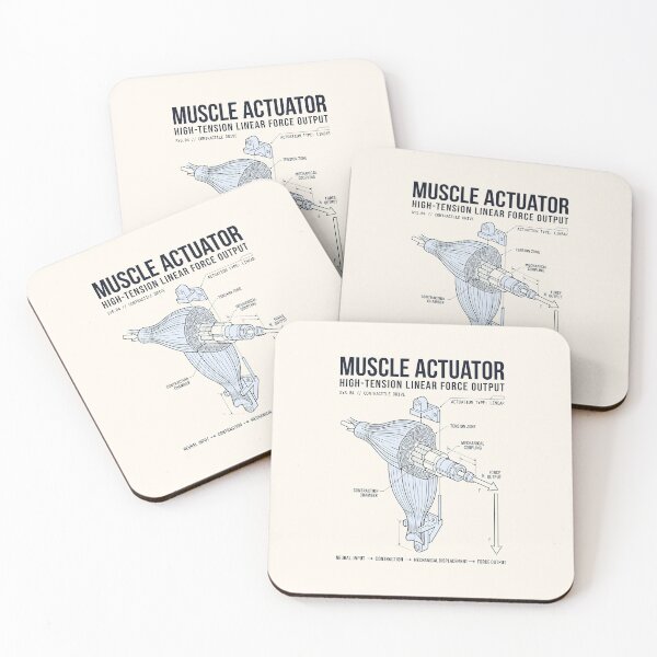 Item preview, Muscle Actuator - Kinesiology Mechanical Blueprint designed and sold by SplashTastic.