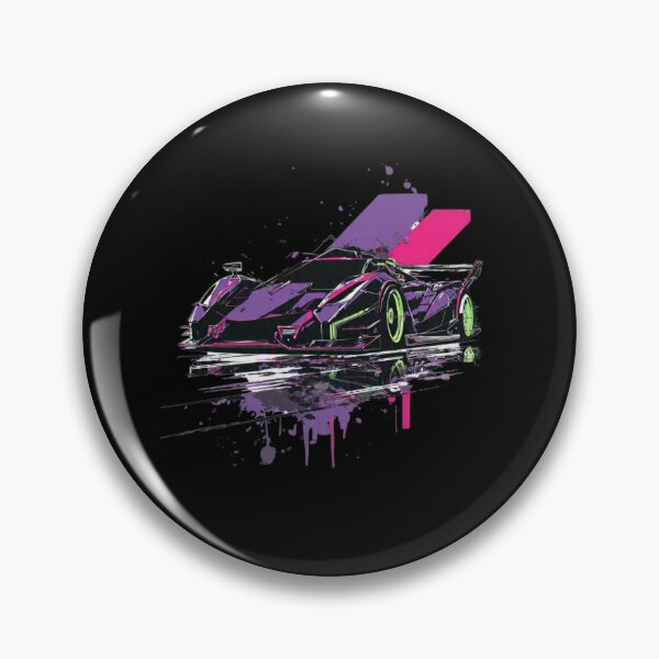 Item preview, Cyberpunk Neon Hypercar – Futuristic racing car & streetwear design designed and sold by GeoBeast.