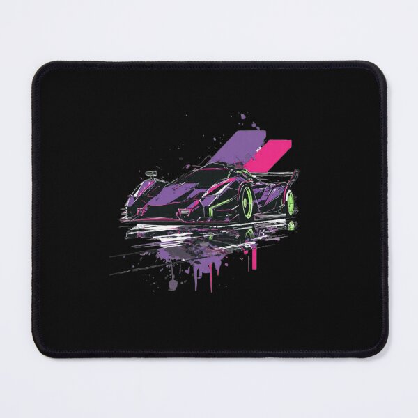 Item preview, Cyberpunk Neon Hypercar – Futuristic racing car & streetwear design designed and sold by GeoBeast.