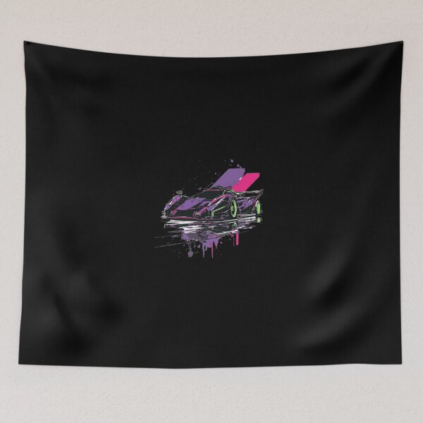 Item preview, Cyberpunk Neon Hypercar – Futuristic racing car & streetwear design designed and sold by GeoBeast.