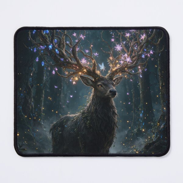Item preview, Forest Spirit Stag with Blooming Antlers designed and sold by Lineer22.
