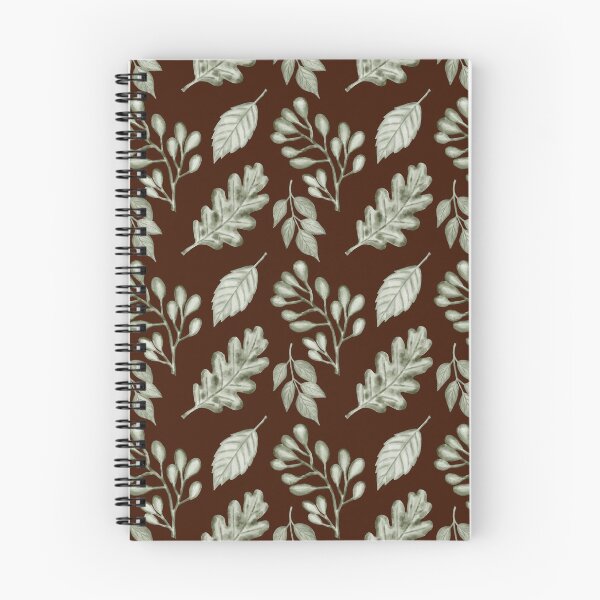 Item preview, Dark Espresso Sage Leaf Pattern | Earthy Aesthetic Botanical Art designed and sold by ​Jyoti Digital Artist.
