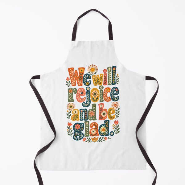 Item preview, Bible Verse - Positive quote - We Will Rejoice and Be Glad - Folk Art designed and sold by Noble-Piece.