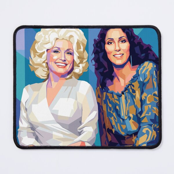 Item preview, Dolly Parton and Cher Pop Art designed and sold by SiksisArt.