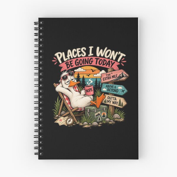 Item preview, Places I Won't Be Going Today Funny Sarcastic Quote designed and sold by ZACK ART.