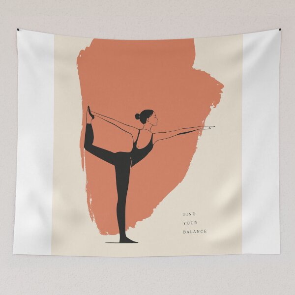 Item preview, Pilates & Yoga Art Print | Woman Fitness  Art | Minimalist Wellness Art | Gift for Her designed and sold by Studio pod Burom.