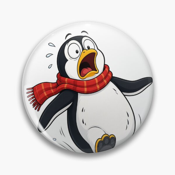 Item preview, Funny Penguin Slipping on Ice Scarf designed and sold by Meemana.