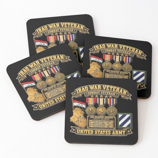 Item preview, Army - Iraq War Veteran - Ribbon Bar - Map - SSI - 3rd Infantry Division - 3D - Enhanced designed and sold by Military Insignia Products.