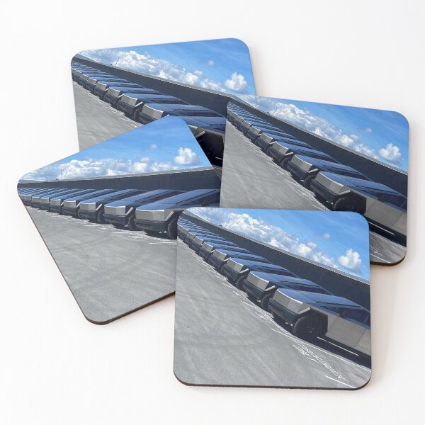 Item preview, Cyber Trucks line up at Starbase, Texas designed and sold by STFPhotoAgency.