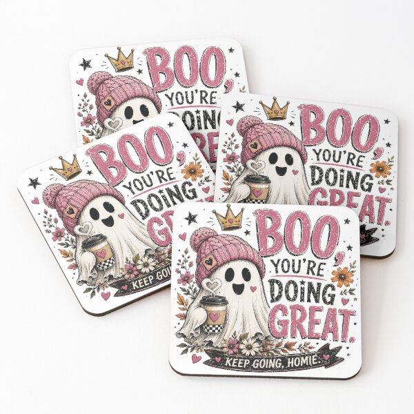 Item preview, Boo You’re Doing Great Cute Ghost designed and sold by The Positivity Princess.