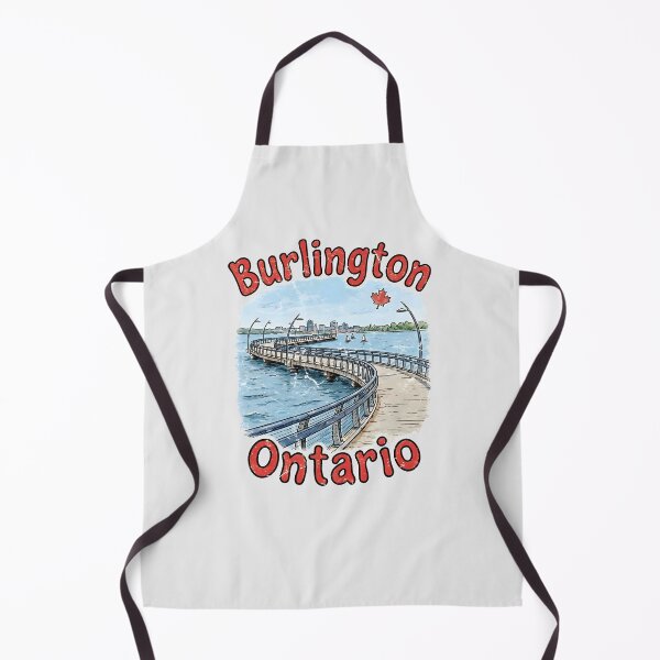 Item preview, Burlington Ontario Canada Cute Color Landscape Skyline designed and sold by HowToCanadian.