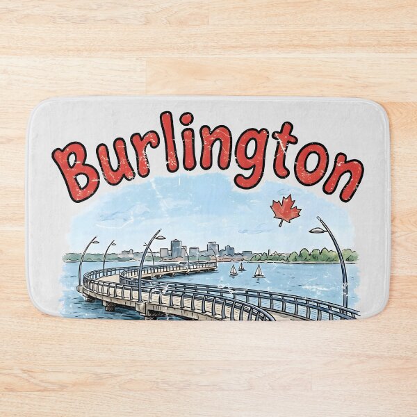Item preview, Burlington Ontario Canada Cute Color Landscape Skyline designed and sold by HowToCanadian.