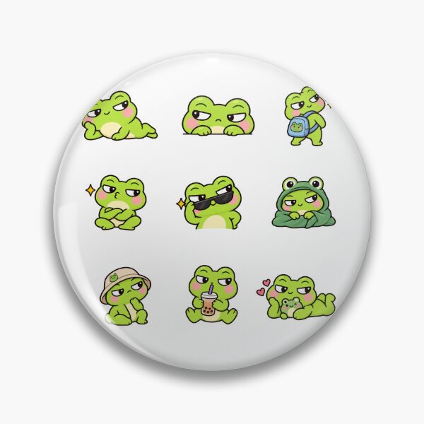 Item preview, Kawaii Bombastic Side Eye Frogs designed and sold by odkocreative.