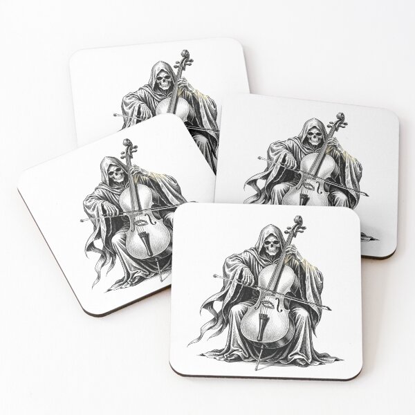 Item preview,  The Grim Reaper playing the cello designed and sold by MagelliShop.