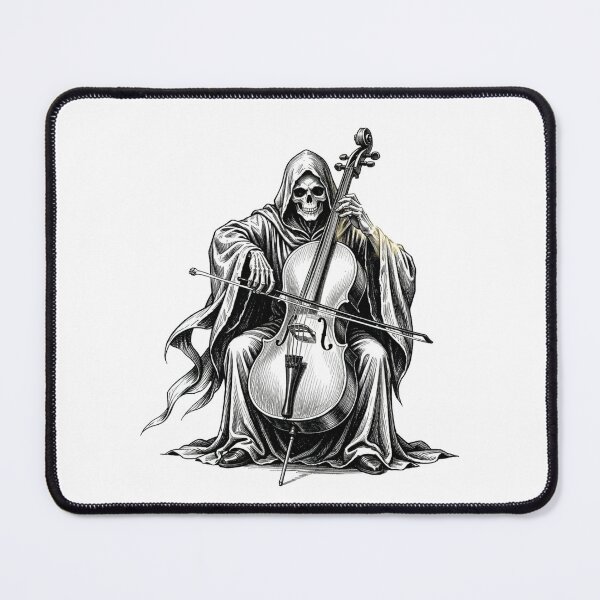 Item preview,  The Grim Reaper playing the cello designed and sold by MagelliShop.