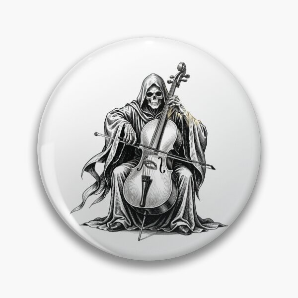 Item preview,  The Grim Reaper playing the cello designed and sold by MagelliShop.