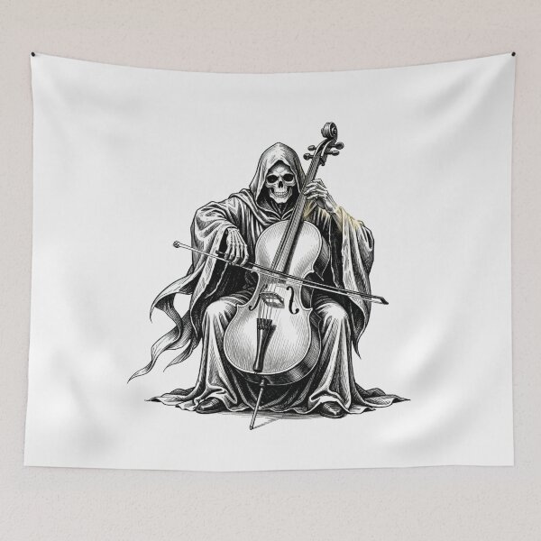 Item preview, La Muerte tocando el violonchelo designed and sold by MagelliShop.