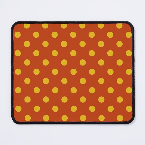 Item preview, Yellow Polka Dots on Terracotta designed and sold by Pinkdeer Designs.