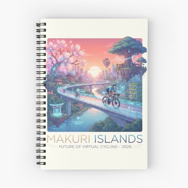 Item preview, Zwift Makuri Islands 2026: Where Ancient Spirits Ride - Indoor Cycling Art designed and sold by loccotown168.