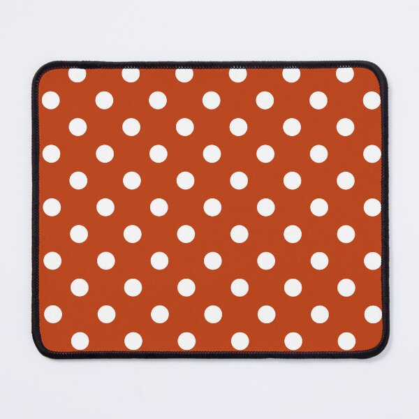 Item preview, White Polka Dots on Terracotta designed and sold by Pinkdeer Designs.