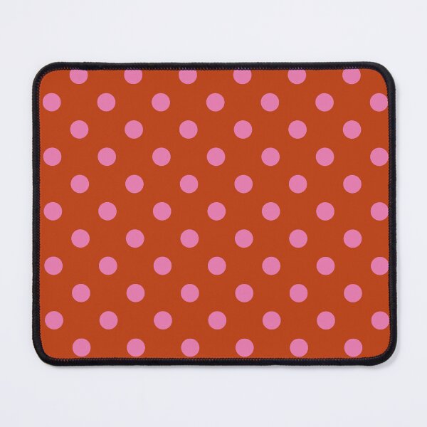 Item preview, Pink Polka Dots on Terracotta designed and sold by Pinkdeer Designs.