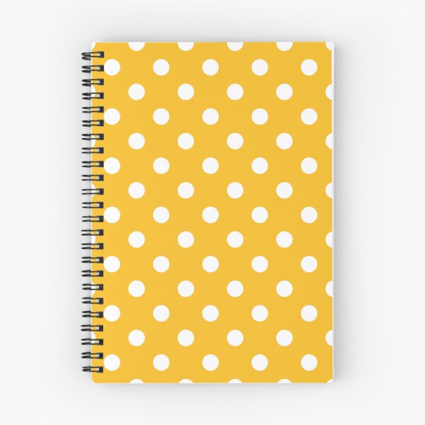 Item preview, White Polka Dots on Yellow designed and sold by Pinkdeer Designs.