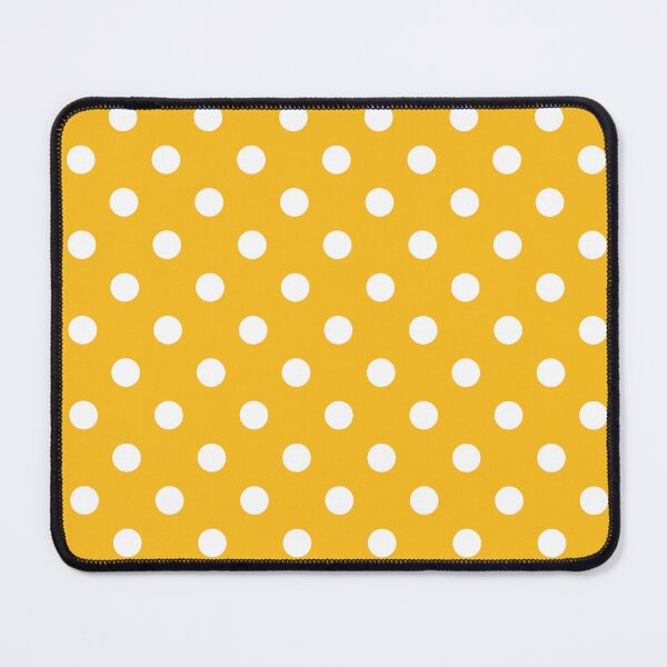 Item preview, White Polka Dots on Yellow designed and sold by Pinkdeer Designs.