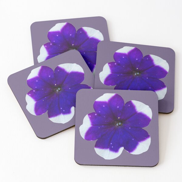 Item preview, Isolated Starry Purple and White Petunia Flower Graphic designed and sold by BalkanBloom.