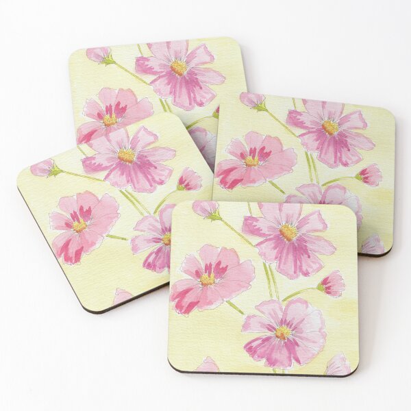 Item preview, Hand Drawn Cosmos Flowers designed and sold by MyCuriousMagpie.